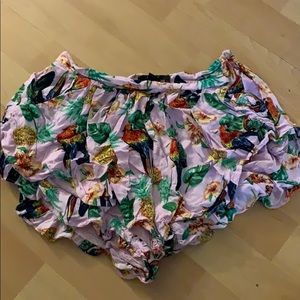 Pink tropical shorts